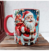 Noel Baba Yılbaşı Kişiselleştirilebilir Porselen Kupa