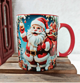 Noel Baba Yılbaşı Kişiselleştirilebilir Porselen Kupa