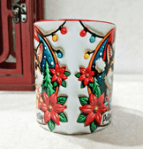 Noel Cat Yılbaşı Kişiselleştirilebilir Porselen Kupa