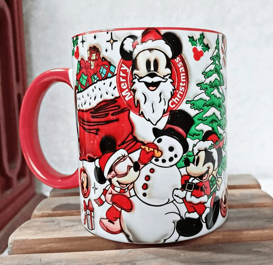 Mickey Yılbaşı Kişiselleştirilebilir Porselen Kupa