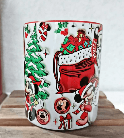 Mickey Yılbaşı Kişiselleştirilebilir Porselen Kupa