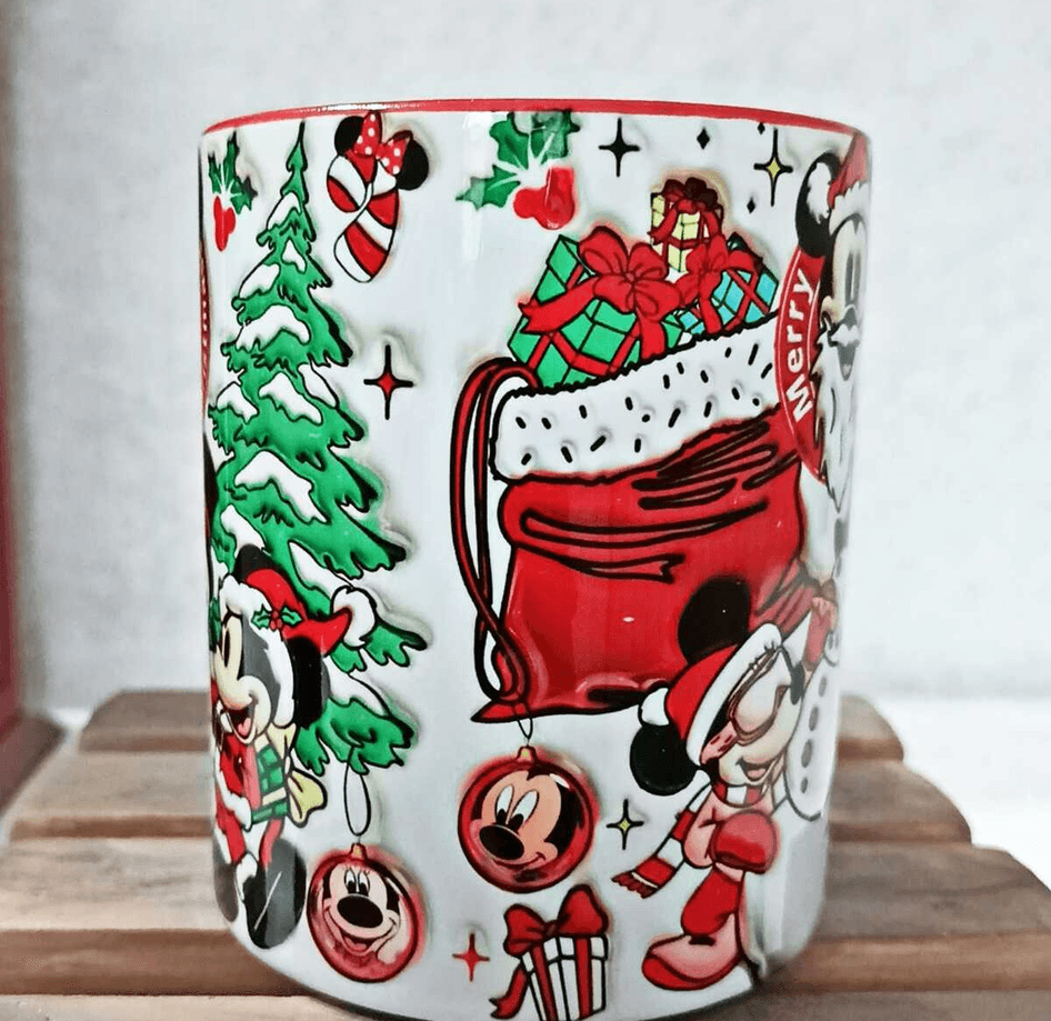 Mickey Yılbaşı Kişiselleştirilebilir Porselen Kupa