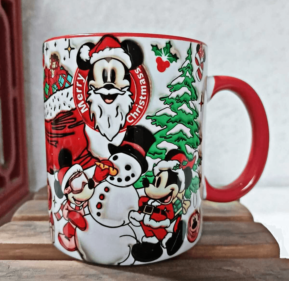 Mickey Yılbaşı Kişiselleştirilebilir Porselen Kupa