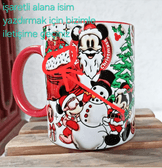 Mickey Yılbaşı Kişiselleştirilebilir Porselen Kupa