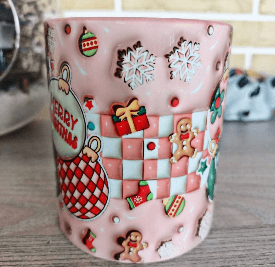 Yılbaşı özel tasarım porselen hediyelik kupa