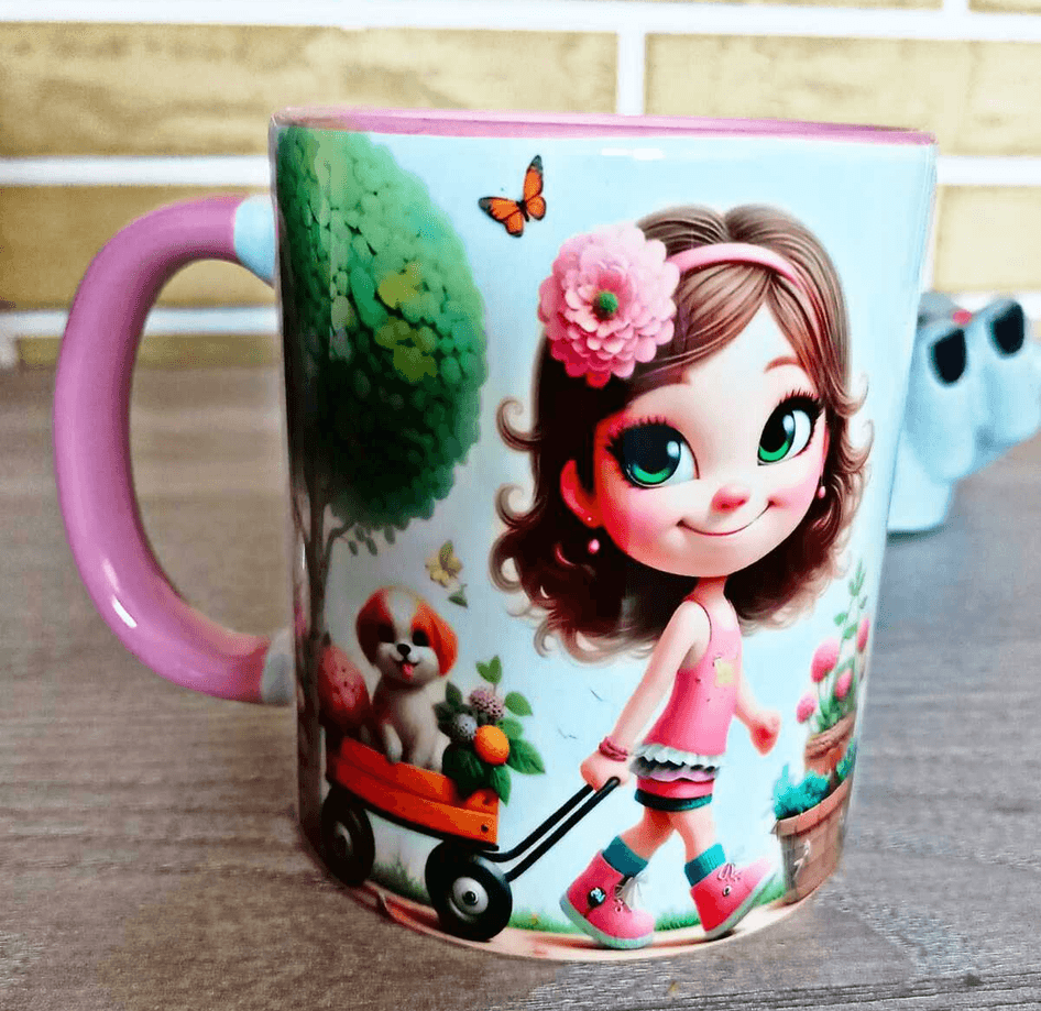 Sevimli hediyelik eğlenceli porselen kupa