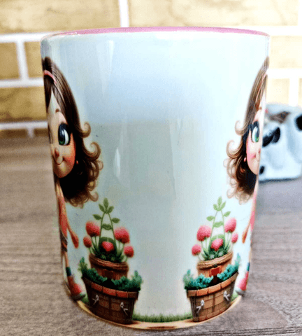 Sevimli hediyelik eğlenceli porselen kupa