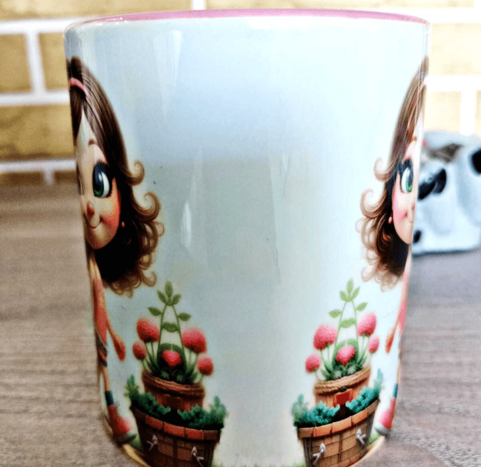 Sevimli hediyelik eğlenceli porselen kupa