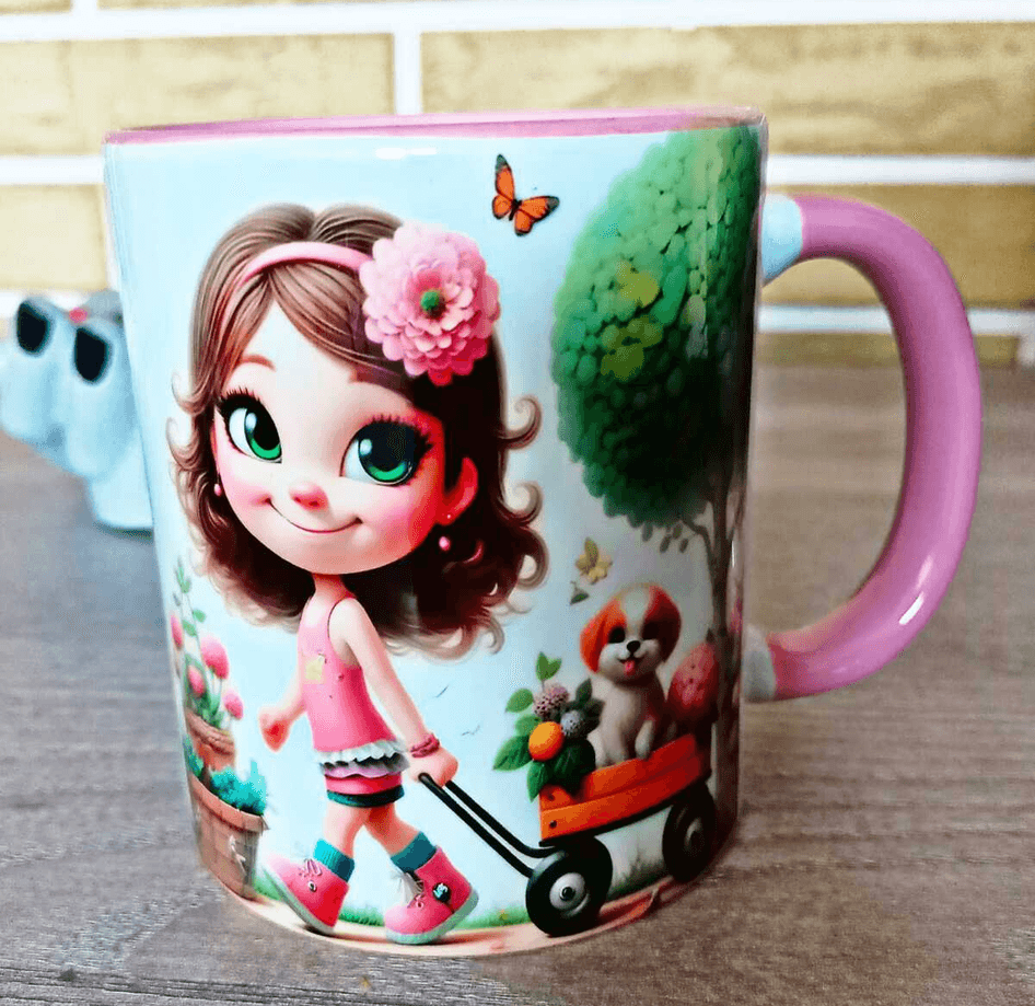 Sevimli hediyelik eğlenceli porselen kupa