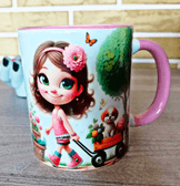 Sevimli hediyelik eğlenceli porselen kupa