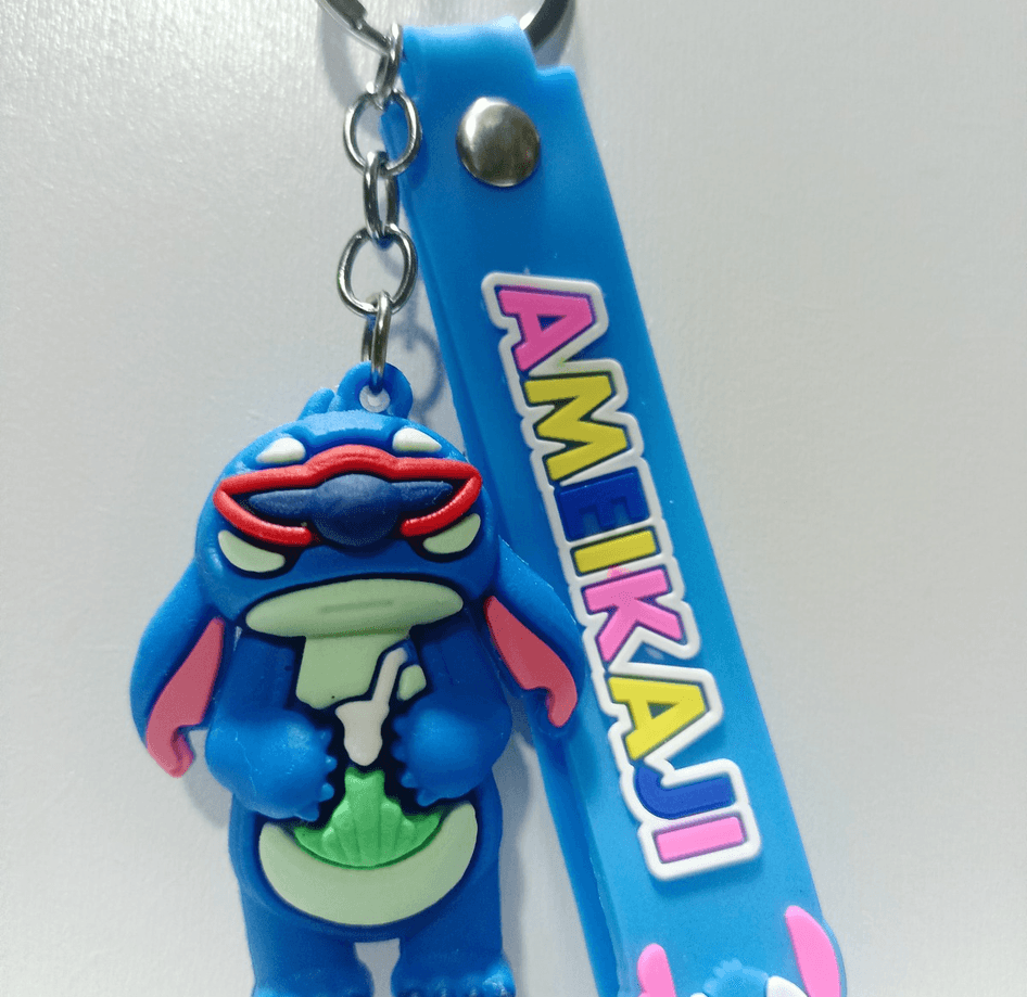 Stitch md6 silikon lüks anahtarlık çanta aksesuar