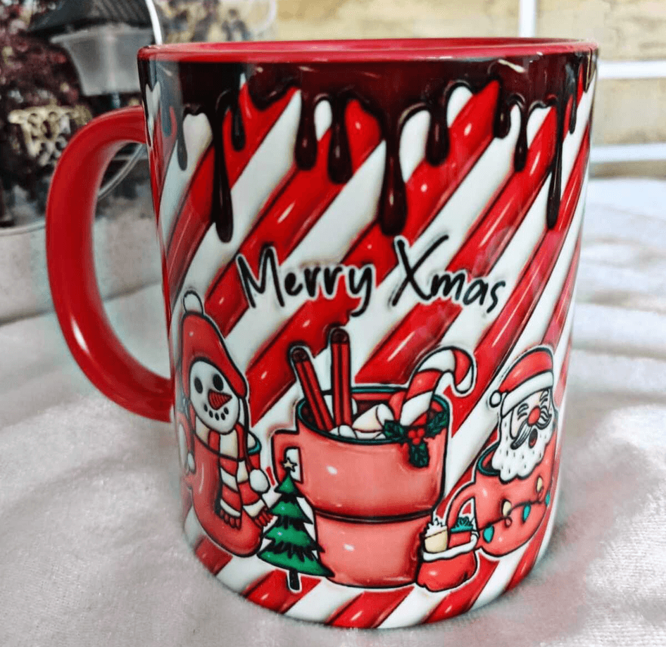 Merry Xmas Porselen Yılbaşı Kupası