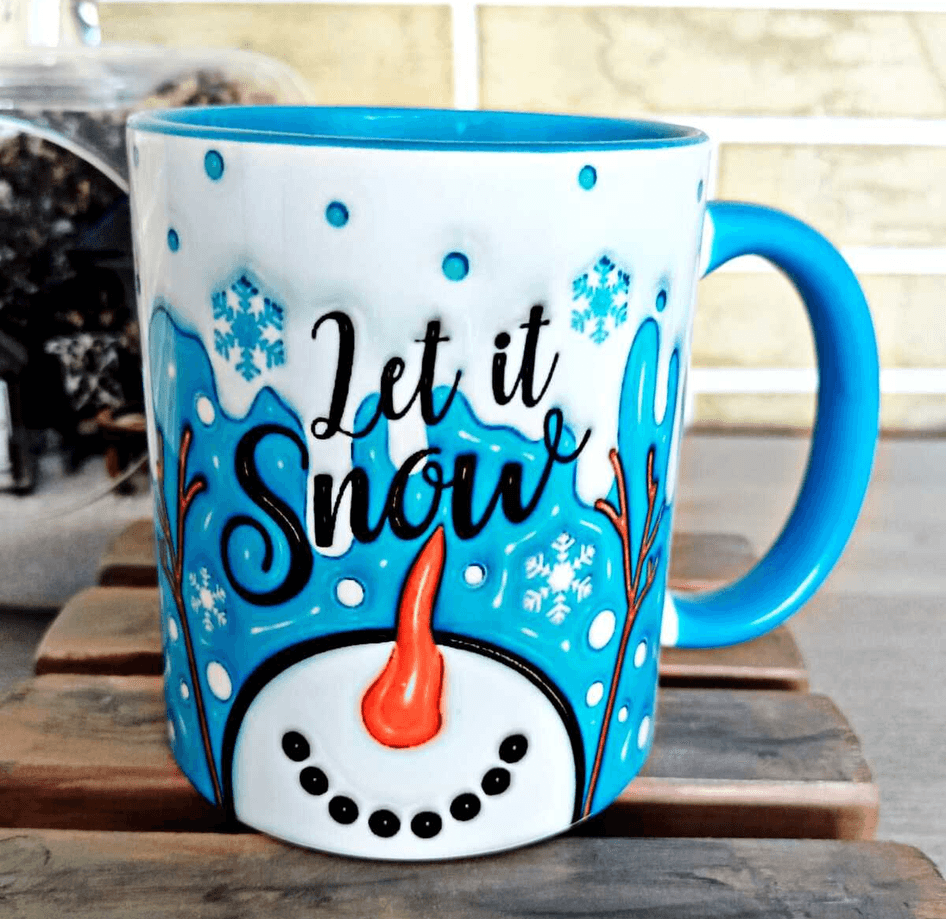 Kardan Adam Olaf Porselen Kupa