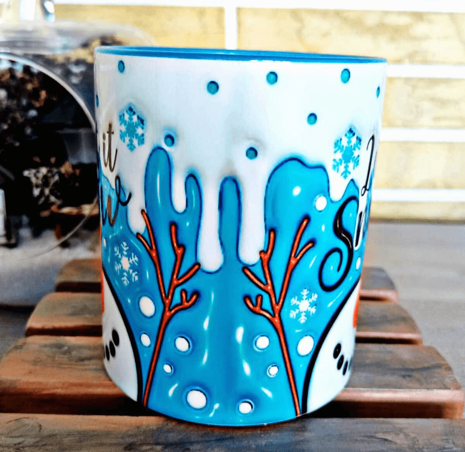 Kardan Adam Olaf Porselen Kupa