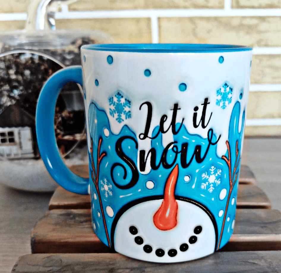 Kardan Adam Olaf Porselen Kupa