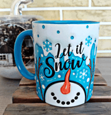 Kardan Adam Olaf Porselen Kupa