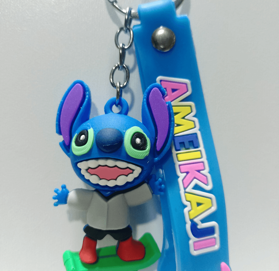 Stitch md5 silikon lüks anahtarlık çanta aksesuar