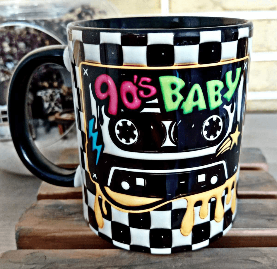 90' S Doksanlar Porselen Kupa