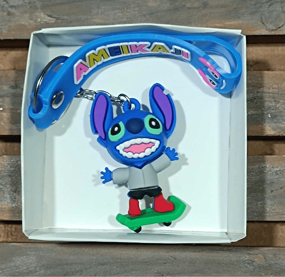 Stitch md5 silikon lüks anahtarlık çanta aksesuar