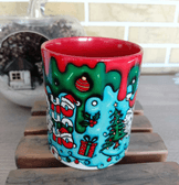 Noel Baba Büyük Boy Porselen Kupa