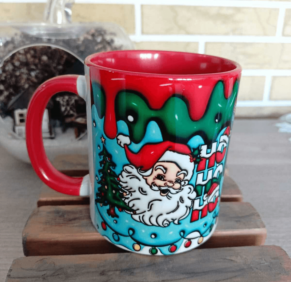 Noel Baba Büyük Boy Porselen Kupa