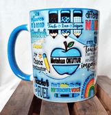 Öğretmenler Günü Özel Kişiselleştirilebilir Tasarım Baskı Büyük Boy Kupa