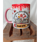 Kitap Öğretmenler Günü Özel Kişiselleştirilebilir Tasarım Baskı Büyük Boy Kupa