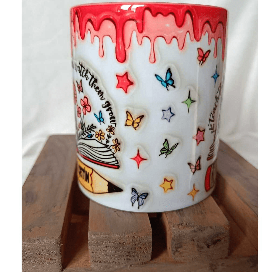 Kitap Öğretmenler Günü Özel Kişiselleştirilebilir Tasarım Baskı Büyük Boy Kupa