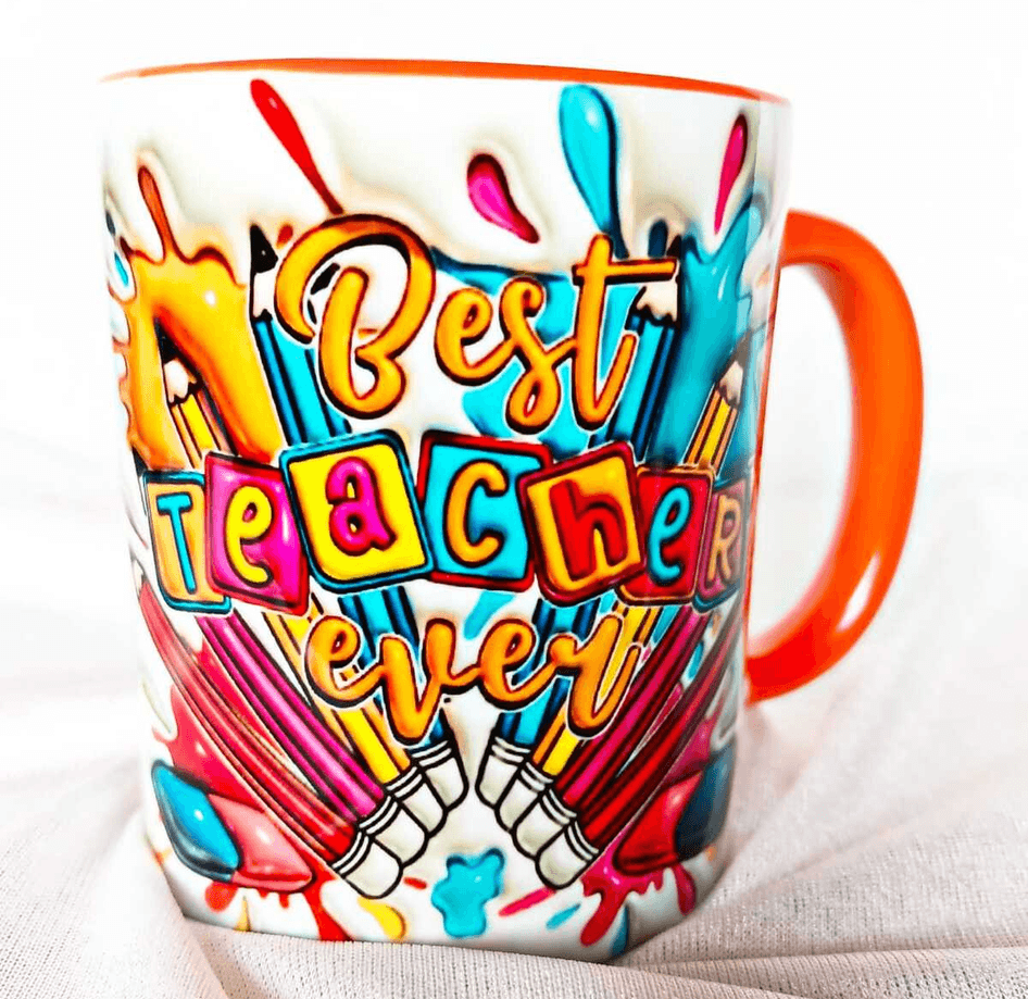 Öğretmenler Günü Özel Tasarım Baskı Büyük Boy Kupa