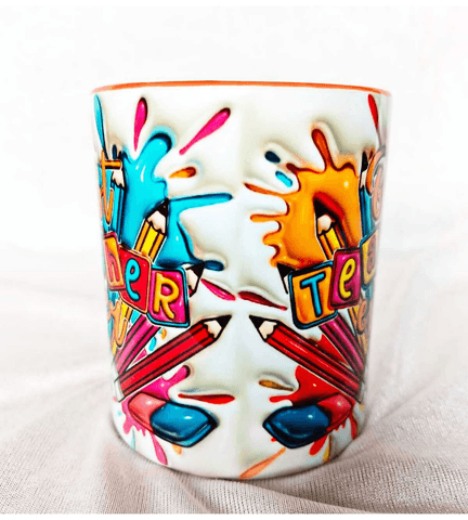 Öğretmenler Günü Özel Tasarım Baskı Büyük Boy Kupa