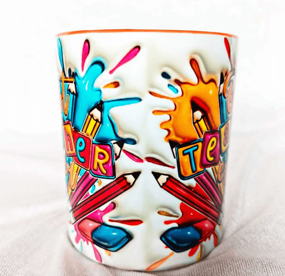 Öğretmenler Günü Özel Tasarım Baskı Büyük Boy Kupa