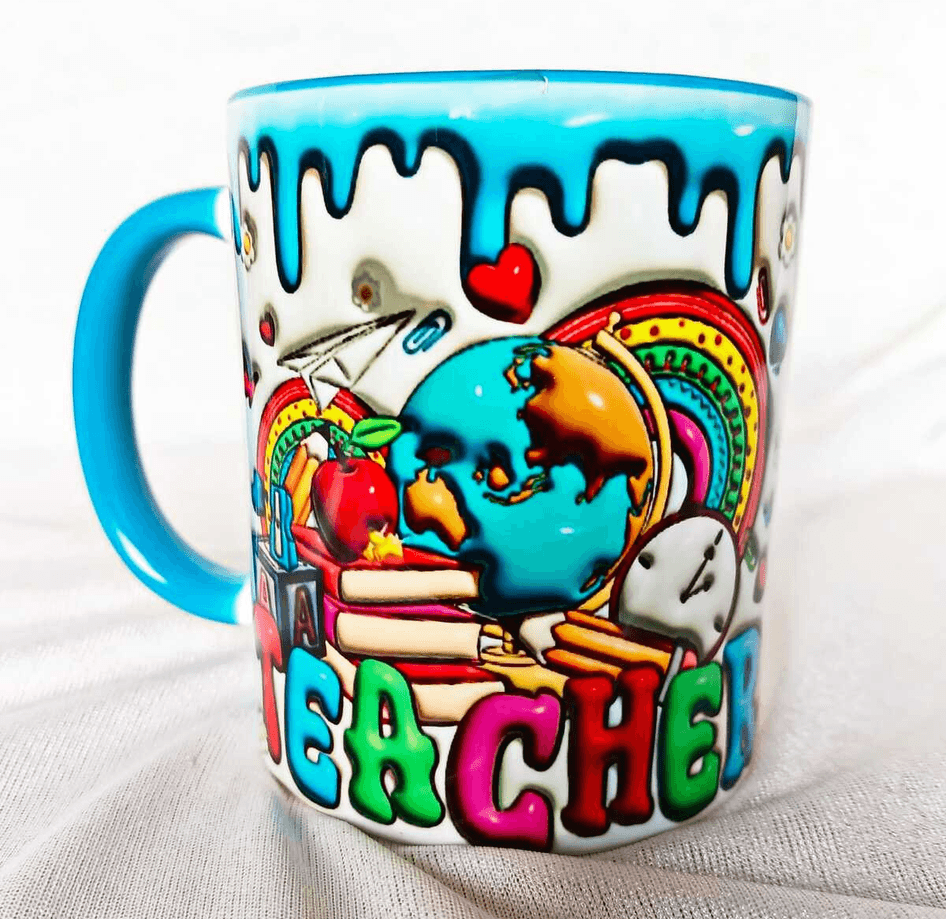 Öğretmenler Günü Özel Tasarım Baskı Büyük Boy Kupa