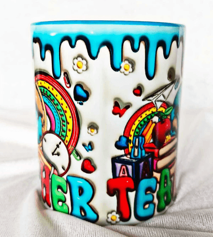 Öğretmenler Günü Özel Tasarım Baskı Büyük Boy Kupa