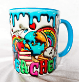 Öğretmenler Günü Özel Tasarım Baskı Büyük Boy Kupa