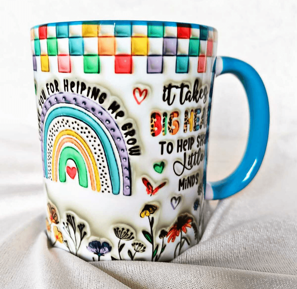 Öğretmenler Günü Özel Tasarım Baskı Büyük Boy Kupa