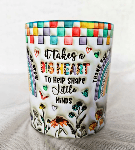 Öğretmenler Günü Özel Tasarım Baskı Büyük Boy Kupa