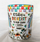 Öğretmenler Günü Özel Tasarım Baskı Büyük Boy Kupa