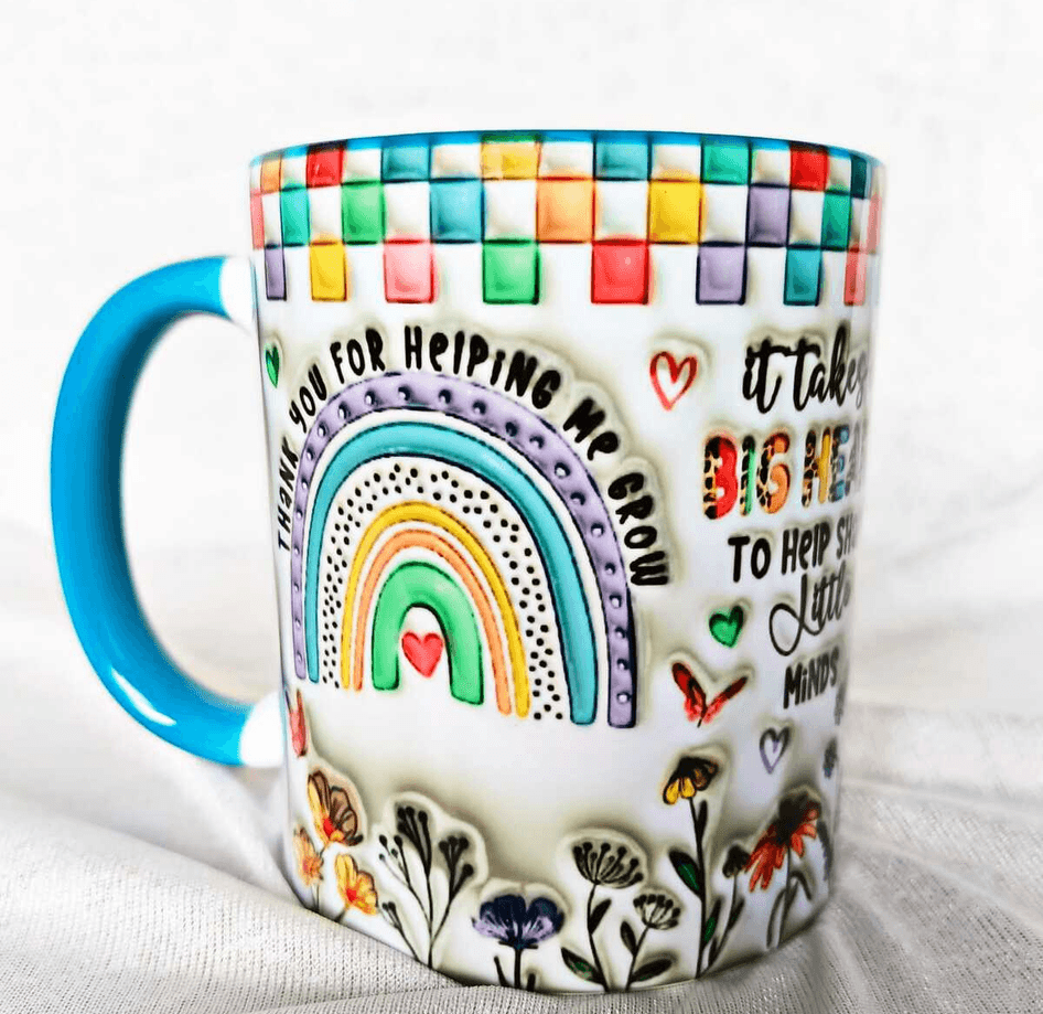 Öğretmenler Günü Özel Tasarım Baskı Büyük Boy Kupa