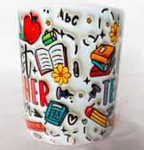 Öğretmenler Günü Özel Tasarım Baskı Büyük Boy Kupa