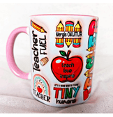 Öğretmenler Günü Özel Kişiselleştirilebilir Tasarım Baskı Büyük Boy Kupa