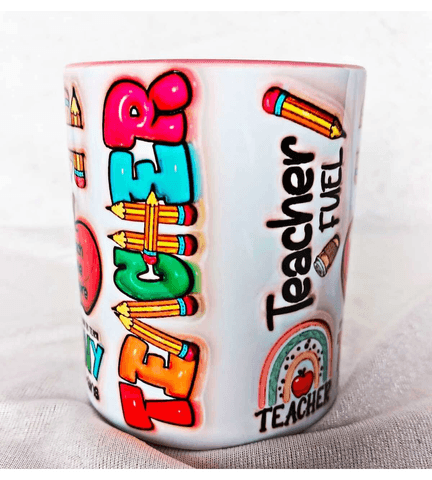 Öğretmenler Günü Özel Kişiselleştirilebilir Tasarım Baskı Büyük Boy Kupa