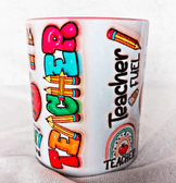 Öğretmenler Günü Özel Kişiselleştirilebilir Tasarım Baskı Büyük Boy Kupa