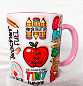 Öğretmenler Günü Özel Kişiselleştirilebilir Tasarım Baskı Büyük Boy Kupa