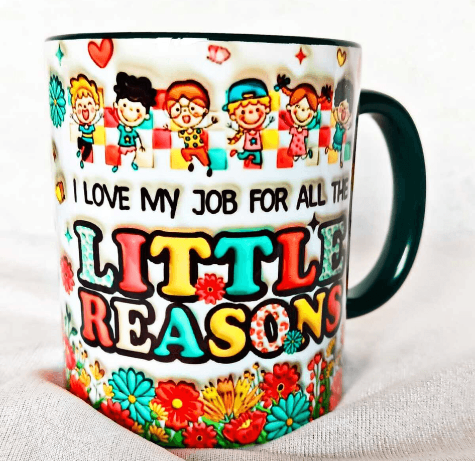 Öğretmenler Günü Özel Tasarım Baskı Büyük Boy Kupa