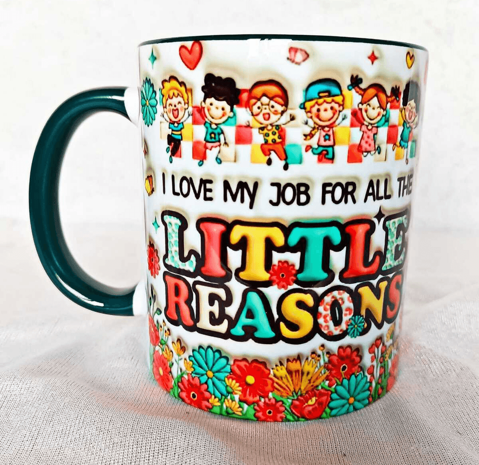 Öğretmenler Günü Özel Tasarım Baskı Büyük Boy Kupa