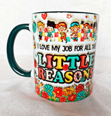 Öğretmenler Günü Özel Tasarım Baskı Büyük Boy Kupa