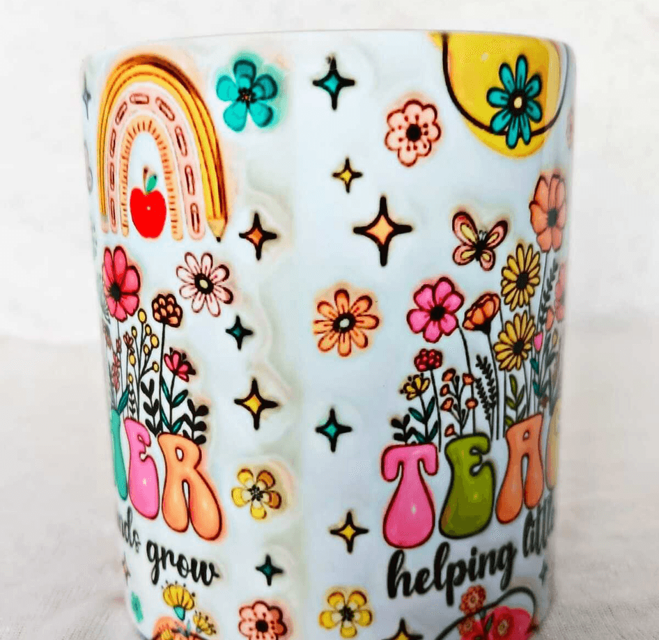 Öğretmenler Günü Özel Tasarım Baskı Büyük Boy Kupa