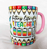 Öğretmenler Günü Özel Tasarım Baskı Büyük Boy Kupa