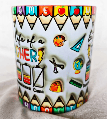 Öğretmenler Günü Özel Tasarım Baskı Büyük Boy Kupa