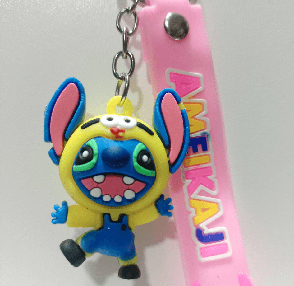 Stitch md1 silikon lüks anahtarlık çanta aksesuar